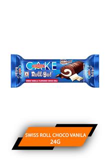 Britania Swiss Roll Choco Vanila 24g